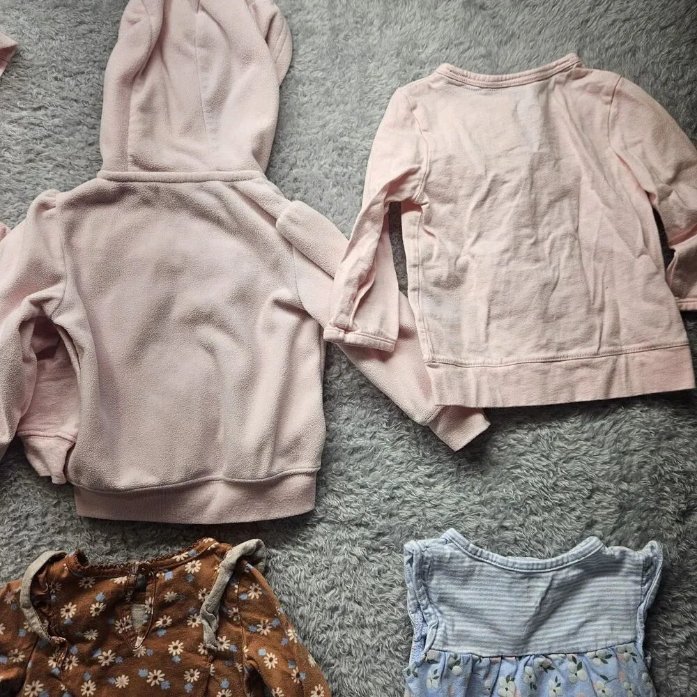 Carter's Baby Girl Clothing Bundle Pink Floral One Piece Size 12 Months